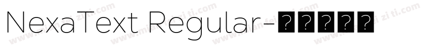 NexaText Regular字体转换